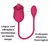 Rosa Vibrante Recarregável Com Língua/ 10 modos de Vibração (COD. A185) - loja online