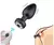 Plug vibratório com controle/ 10 vibração/ Recarregável/ Prova d'água/ silencioso/ silicone - sexshopzu