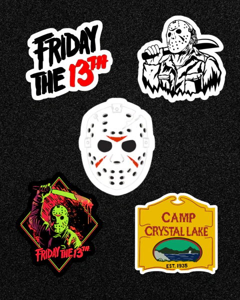 Pack de Adesivos Holográfico | Friday the 13th