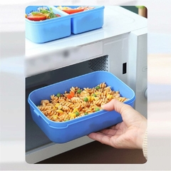 Lunchera 2 En 1 Hermética con Cubiertos Violeta - comprar online