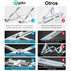 Soporte Notebook Plegable Aluminio Alta Calidad - AFSTORE
