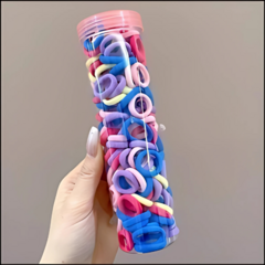 Envase de 100 Colitas para Pelo Multicolor