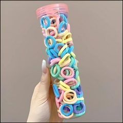 Envase de 100 Colitas para Pelo Multicolor Pastel - AFSTORE