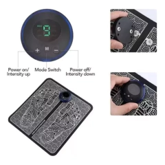 Electro Estimulador Masajeador Para Pies Ems Muscular Relaja - AFSTORE