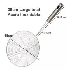 Colador Araña Espumadera Filtro Freidor Cucharon Acero 18cm - comprar online