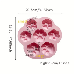 Imagen de Molde de Silicona Huellas de Perro