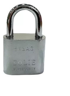 Candado Acero 30mm Doble Traba De Seguridad Reforzada