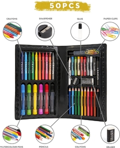 Estuche Valija Lápices y Marcadores 42 Piezas para Niños - comprar online