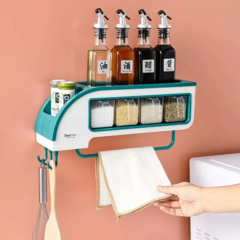 Estante Condimentero De Pared Autoadhesivo - AFSTORE