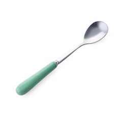 Cucharas Postre Acero Inox X6 Mango Ceramica Colores - comprar online