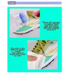 Imagen de Limpiador Blanqueador Zapatillas Bolsos Limpieza Ropa