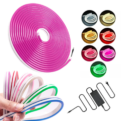 Tira 5mts Luces Led Neon Manguera Silicona Flexible Exterior - AFSTORE