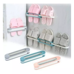 Imagen de Porta Calzado Pantuflas Diseño Baño Toallero Adhesivo