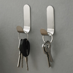 Gancho Perchero Percha Adhesivo Acero Inox Reforzado X10