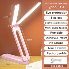 Lámpara Plegable Escritorio Pared Doble Leds Recargable en internet