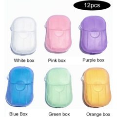 Jabón Portátil En Laminas Viaje Jabonera Pocket 20 Laminas - tienda online