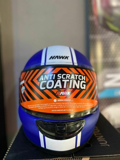 CASCO HAWK JUNIOR AZUL MATE en internet