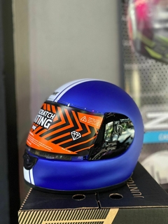 CASCO HAWK JUNIOR AZUL MATE - comprar online