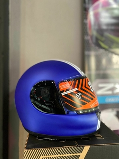 CASCO HAWK JUNIOR AZUL MATE