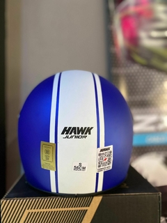 CASCO HAWK JUNIOR AZUL MATE - AFSTORE