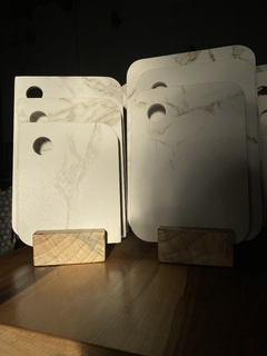 SET DE 3 TABLAS CON SOPORTE DE MADERA - comprar online