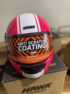 CASCO HAWK JUNIOR FUCSIA CON BRILLOS en internet