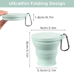 Vaso Termico Plegable Rosa - tienda online