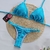 Biquini Marquinha de Fita Fio Duplo Cortininha AZUL SKY Éden - comprar online