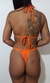 Biquini Cortininha Laranja Vênus - Rafabella Biquínis