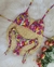 Biquini Cortininha Asa Delta Flor Rosa - comprar online