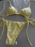 BIQUINI BASIC AMARELO DE AMARRAÇÃO SEMI FIO - sortenamare