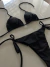 BIQUINI BASIC PRETO DE AMARRAÇÃO SEMI FIO - comprar online