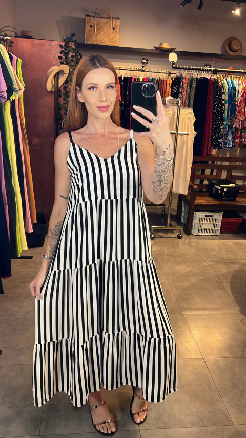 Vestido Samantha Listrada - comprar online