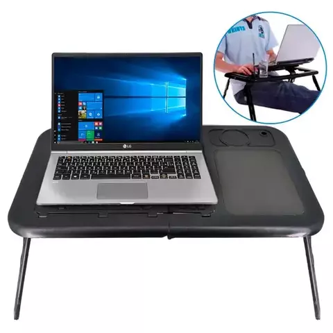 Mesa para Notebook - Suporte Ajustável na cor preto