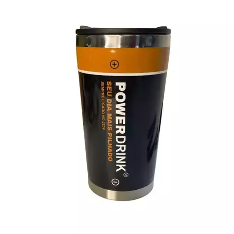 Copo Power Drink - seu dia mais pilhado, sempre ligado no 220v