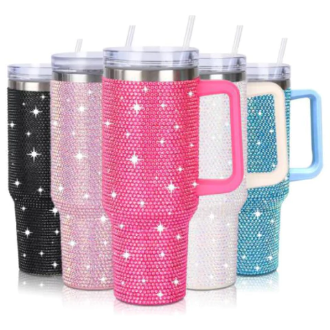 Garrafa térmica cravejada- 1200ML