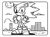 Imagem do Livro De Colorir Do Sonic Para Crianças Com Vários Desenhos