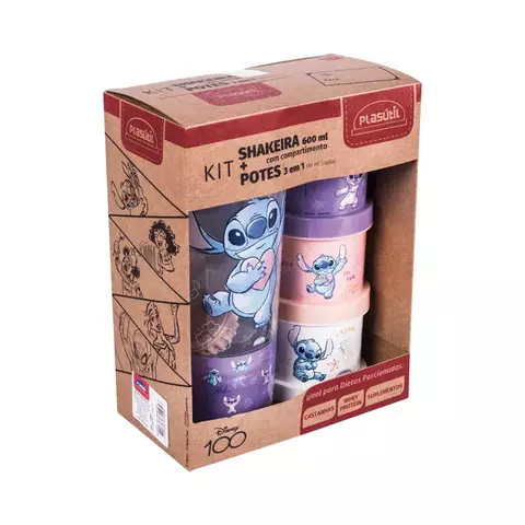 Kit Shakeira Potes 3 Em 1 Stitch