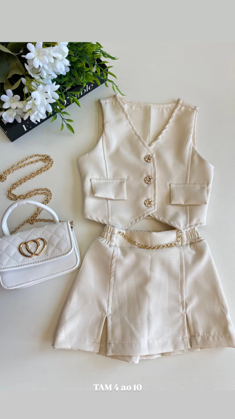 Conjunto alfaiataria de colete