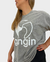 T-shirt Oversize Gris - comprar en línea