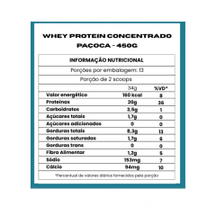 WHEY PROTEIN CONCENTRADO SABOR PAÇOCA - POUCHE 450gr. - vidalevestore