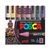 Kit Caneta Posca C/8 Pc-5m Cores Escuras- Uni Ball