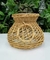 Vaso em Vidro com Fibra Natural-16cm - comprar online