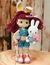 Receita Boneca Skarlet e Coelho Amigurumi - PDF - comprar online