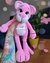 Receita Pantera Cor de Rosa Pelúcia Amigurumi - PDF