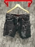 Bermuda Jeans Jogador Destroyed Preta - comprar online