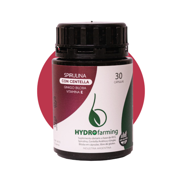 Spirulina con Centella, Gingko Biloba y Vit E