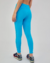 LEGGING BOLSOS LATERAIS E RECORTE TULE AZUL - comprar online
