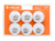 BOLA TM 2 ESTR C/6 LARANJA - comprar online
