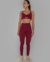 LEGGING MICROCANELADO DETALHE EM FUSAO RED PLUM